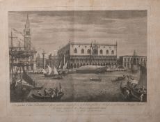 Canal, Giovanni Antonio (1697 - 1768), Venedig, "Plateu minoris D. Marci respicientis mare",