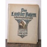 Ganghofer, Ludwig (Hrsg.), "Das Land der Bayern in Farbenphotographie", Band IV, Erster Band, m.