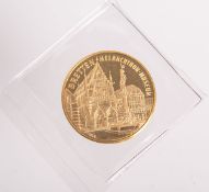 Goldmedaille "Bretten Melanchthon Museum" (1960), 986 Gold, Gewicht ca. 10 g. PP.