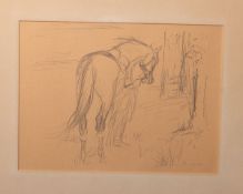 Dill, Otto (1884 - 1957), Darst. eines Reiters, Lithografie, re. u. sign., ca. 29 x 39 cm,