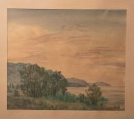 Brück, Hans (1890 - ?), "Am Überlinger See", Aquarell, re. u. sign., li. u. betitelt, li. u. auf