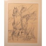 Dill, Otto (1984 - 1957), Beduinenreiter, Lithografie, re. u. sign., ca. 70 x 30 cm,