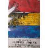 Johns, Jasper (geb. 1930), Ausstellungsplakat für Johns-Ausstellung in Ludwigshafen, 1971, ca. 100 x