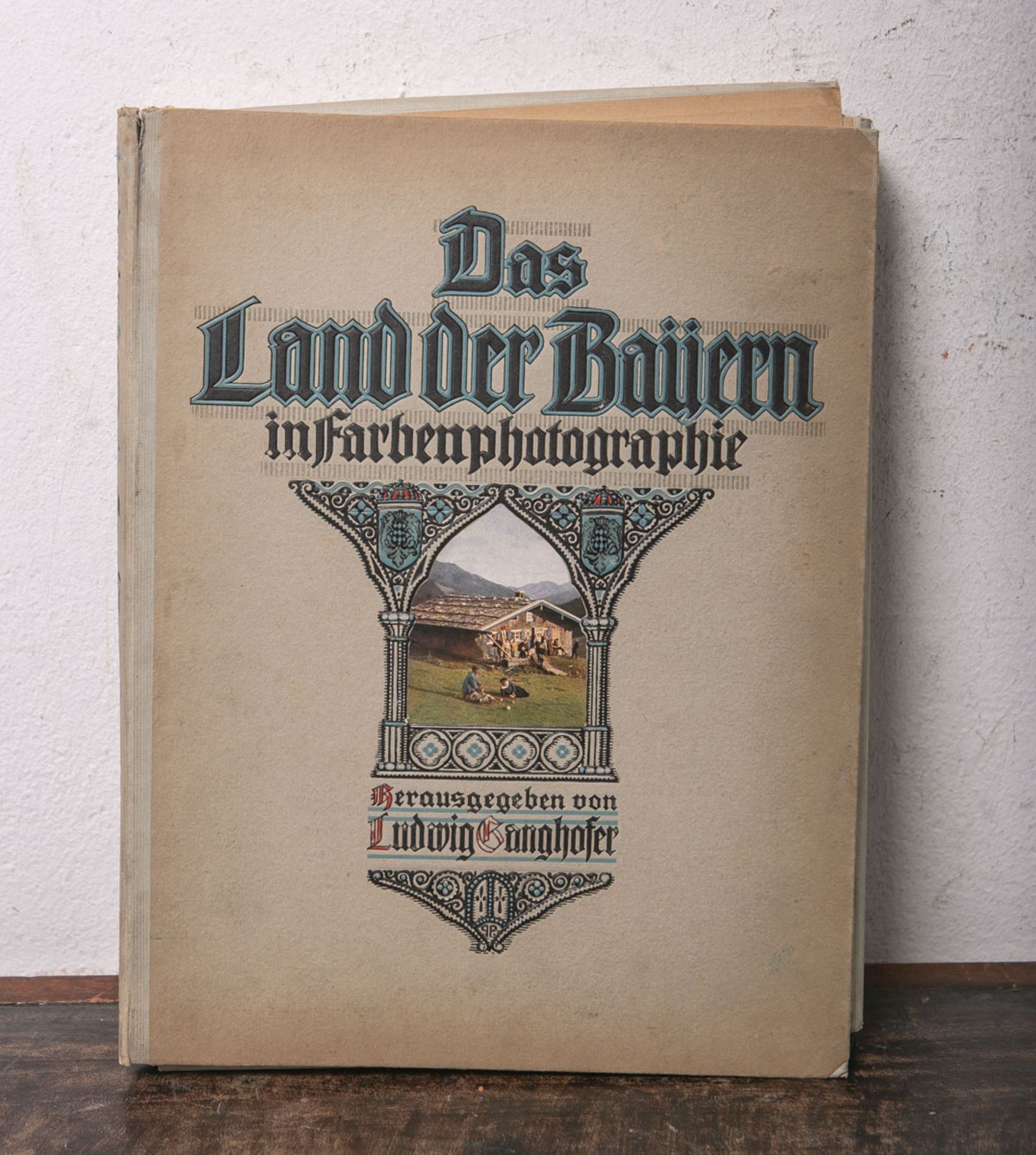 Ganghofer, Ludwig (Hrsg.), "Das Land der Bayern in Farbenphotographie", Band V, Zweiter Band, m.
