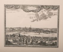 Wohl nach Visscher, Nikolas (1618 - 1709), "Maintz" / Ansicht von Mainz, Kupferstich, Blattgröße ca.