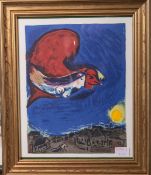 Chagall, Mark (1887 - 1985), Fliegende, Lithografie aus Derriere le Miroir, re. u. in der Platte