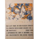 Kreutz, Heinz (geb. 1923), Ausstellungsplakat zur Ausstellung "Die Holzschnitte von Heinz Kreutz",