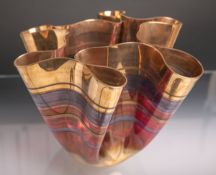 Design-Vase von Antonie Kankovcová (geb. 1943), durch geschickte Schleuderbewegung ergibt sich die