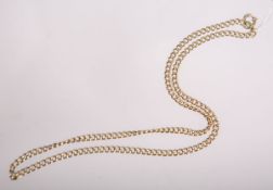 Halskette 585 GG, L. (im geschl. Zustand) ca. 21 cm, Gewicht ca. 15,70 g.