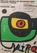 Miró, Joan (1893 - 1983), Ausstellungsplakat "Miró - Pintura", Madrid 1978, ca. 70 x 51 cm.