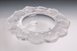 Runde Glasschale von "Lalique",