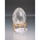 Fabergé-Glasei, klares Kristallglas m.