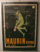 Orig. Werbeplakat "Maurin Quina,