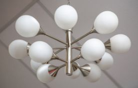 Deckenlampe, sog. Sputniklampe (1960er