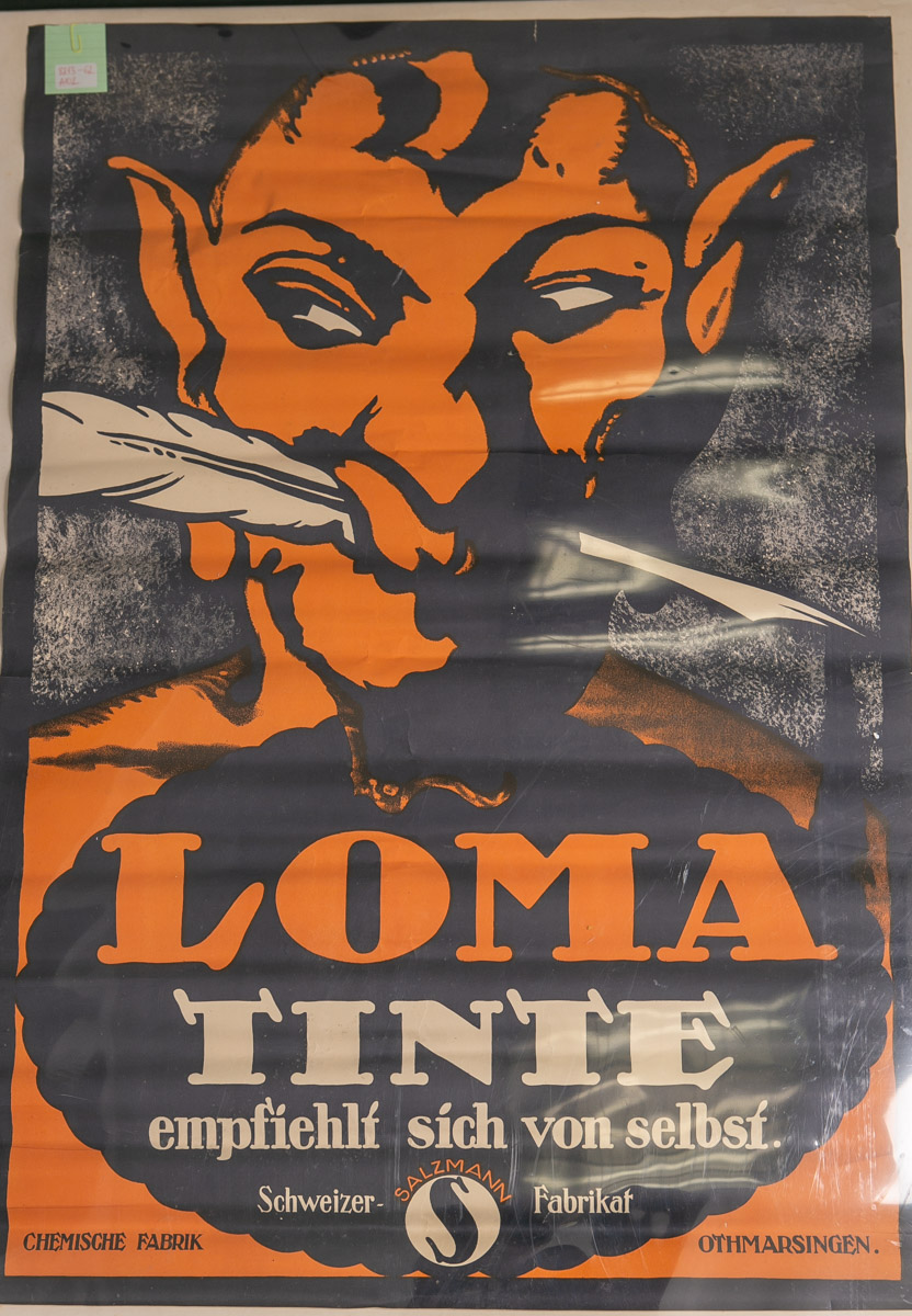 Plakat "Loma Tinte empfiehlt sich von