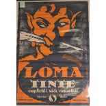 Plakat "Loma Tinte empfiehlt sich von
