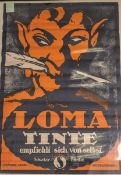 Plakat "Loma Tinte empfiehlt sich von