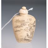 Snuff Bottle aus Elfenbein (China,