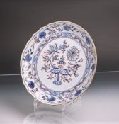 Flacher Teller (Meissen, blaue