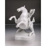 Figur eines Kriegers auf Pferd