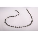 Collier aus Silber m. 750 GG,