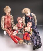 Konvolut von alten Puppen, bestehend