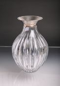 Kristallvase 925 Sterlingsilber,