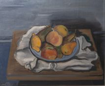 Graf von Merveldt, Hans-Hubertus (1901 - 1969), "Blaue Schale mit Früchten / Nature Morte"