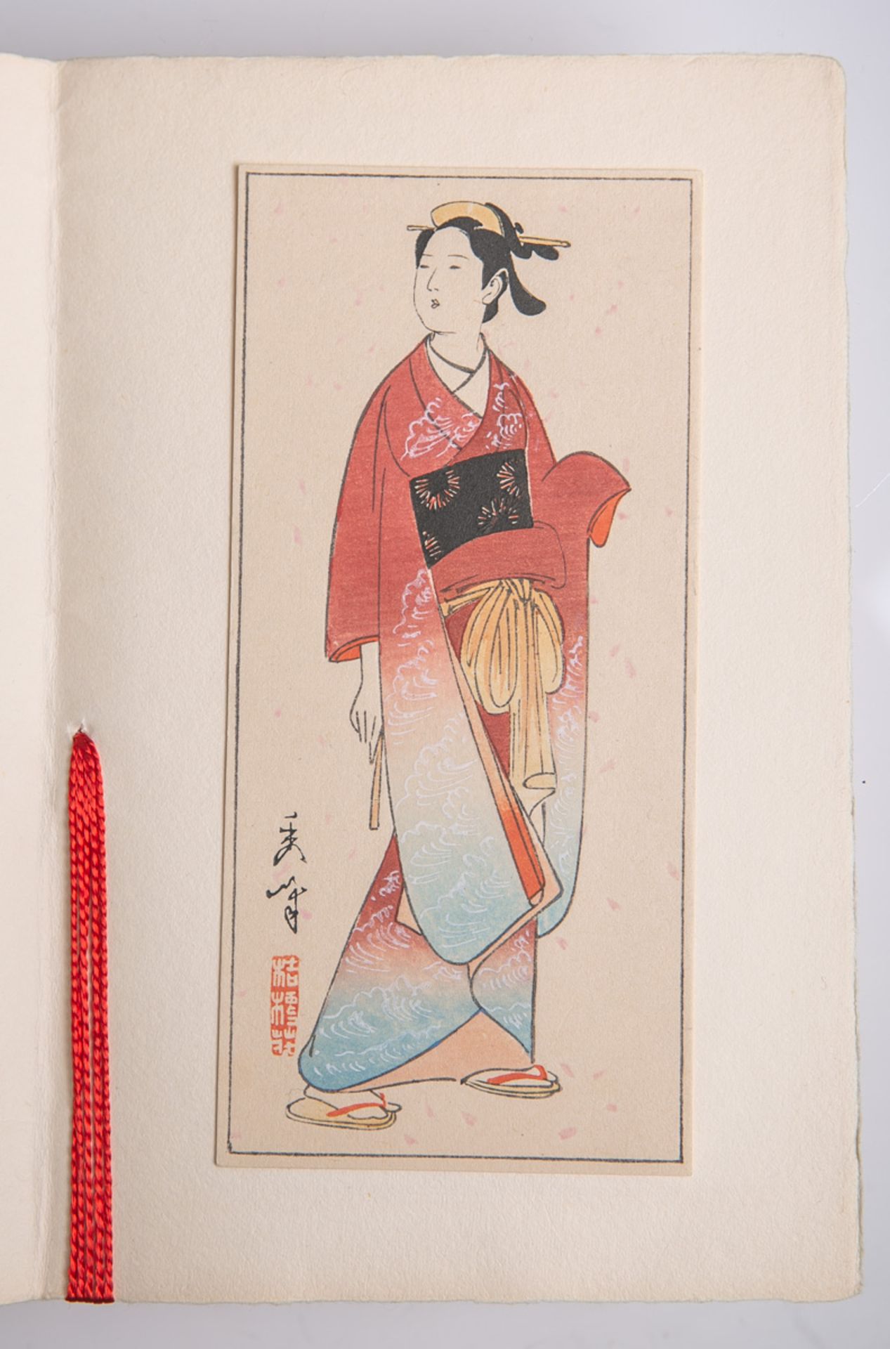 Unbekannter Künstler (Japan, Alter unbekannt), Darst. einer Geisha