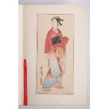 Unbekannter Künstler (Japan, Alter unbekannt), Darst. einer Geisha