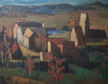Leygonie, Pierre (1923 - 2007), Darstellung eines Dorfes im Herbst