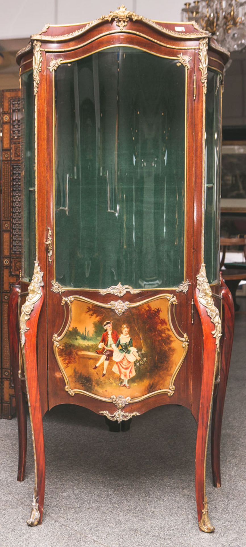 Kl. äußerst elegante Schauvitrine (Frankreich, 19. Jh.)