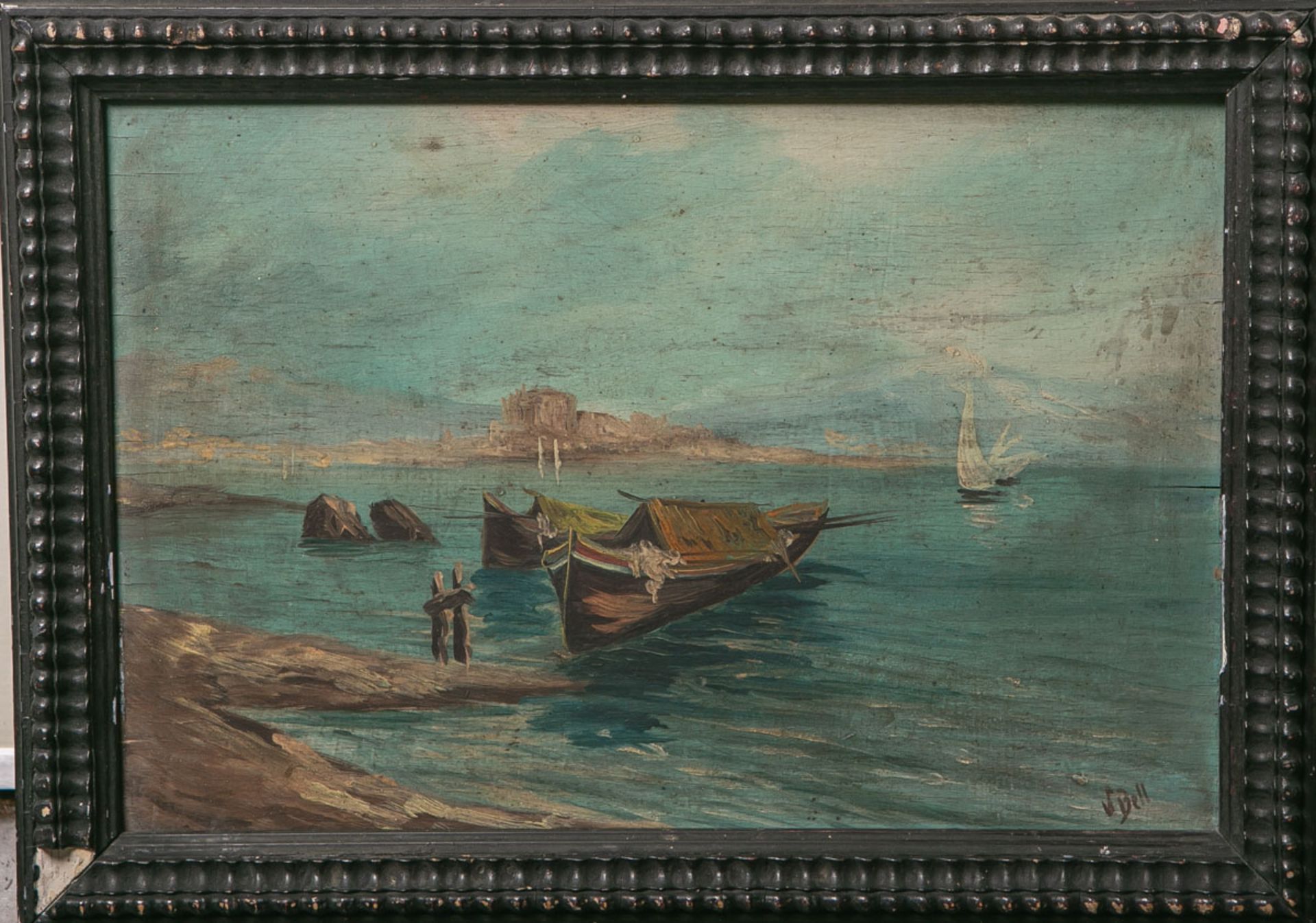 wohl Bell, Vanessa (1879 - 1961), süditalienische Küstenlandschaft m. Fischerbooten