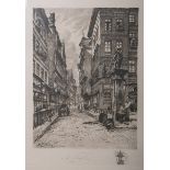 Versel, Annette (1870 - ?), Straßenansicht in Frankfurt a.M.