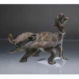 Schildkröten (wohl China, 19. Jh.), Bronzefigur