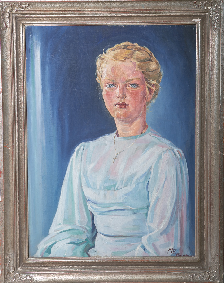 Unbekannter Künstler (wohl 20. Jh.), Portrait einer jungen Frau
