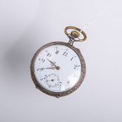 Taschenuhr 800 Silber (wohl 2. Hälfte 19. Jh.)