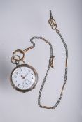 Taschenuhr 800 Silber (wohl um 1900)