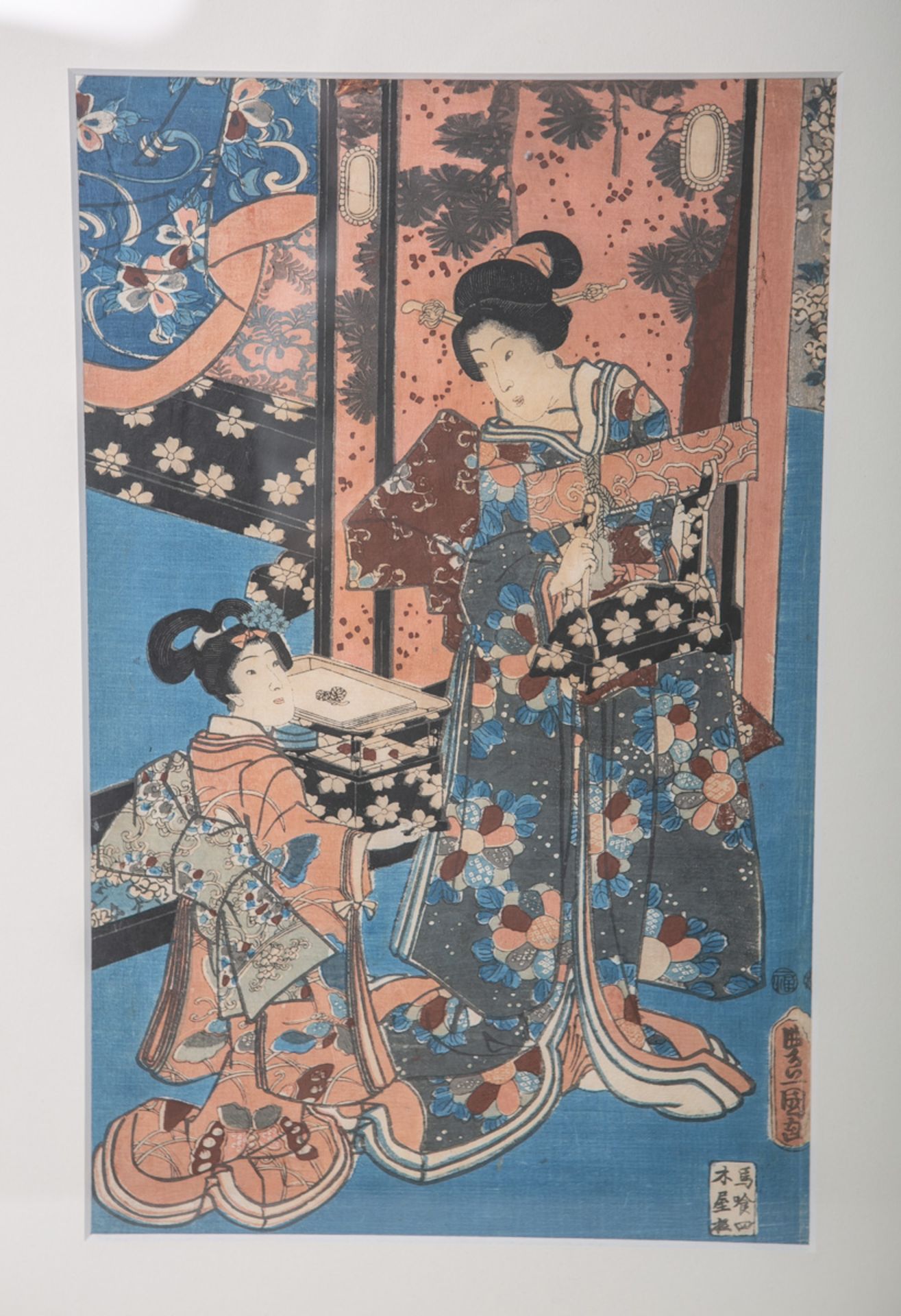 Kunisada, Utagawa (1786 - 1865), Darstellung im Palast