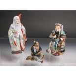 Konvolut von 3 Figuren (wohl Japan od. China, Alter unbekannt)