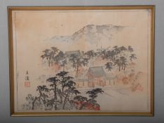 Sobun u. Gekko (19. Jh.), aus d. Serie "100 Ansichten von Kyoto" (1894 - 95)