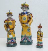 3 Keramikfiguren (wohl China), wohl