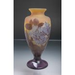 Vase m. Hortensiendekor, Emile Gallé