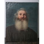 Unbekannter Künstler (19. Jh.), Portrait eines alten Rabbiners
