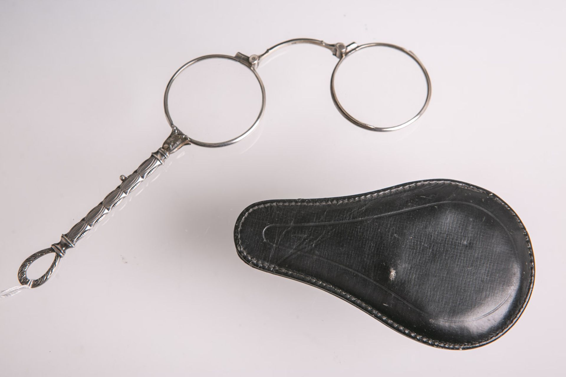 Lorgnette 935 Silber (wohl 19. Jh.),