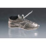 Nadelkissen in Form eines Sportschuhs 925 Silber