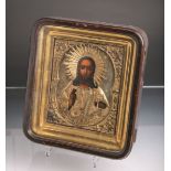 Ikone, Jesus als Pantocrator (wohl Russland, 19. Jh.)