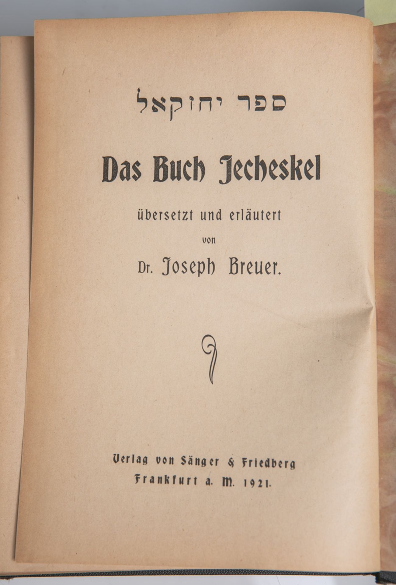"Das Buch Jecheskel", übers. u. erläutert von Dr. Joseph Breuer