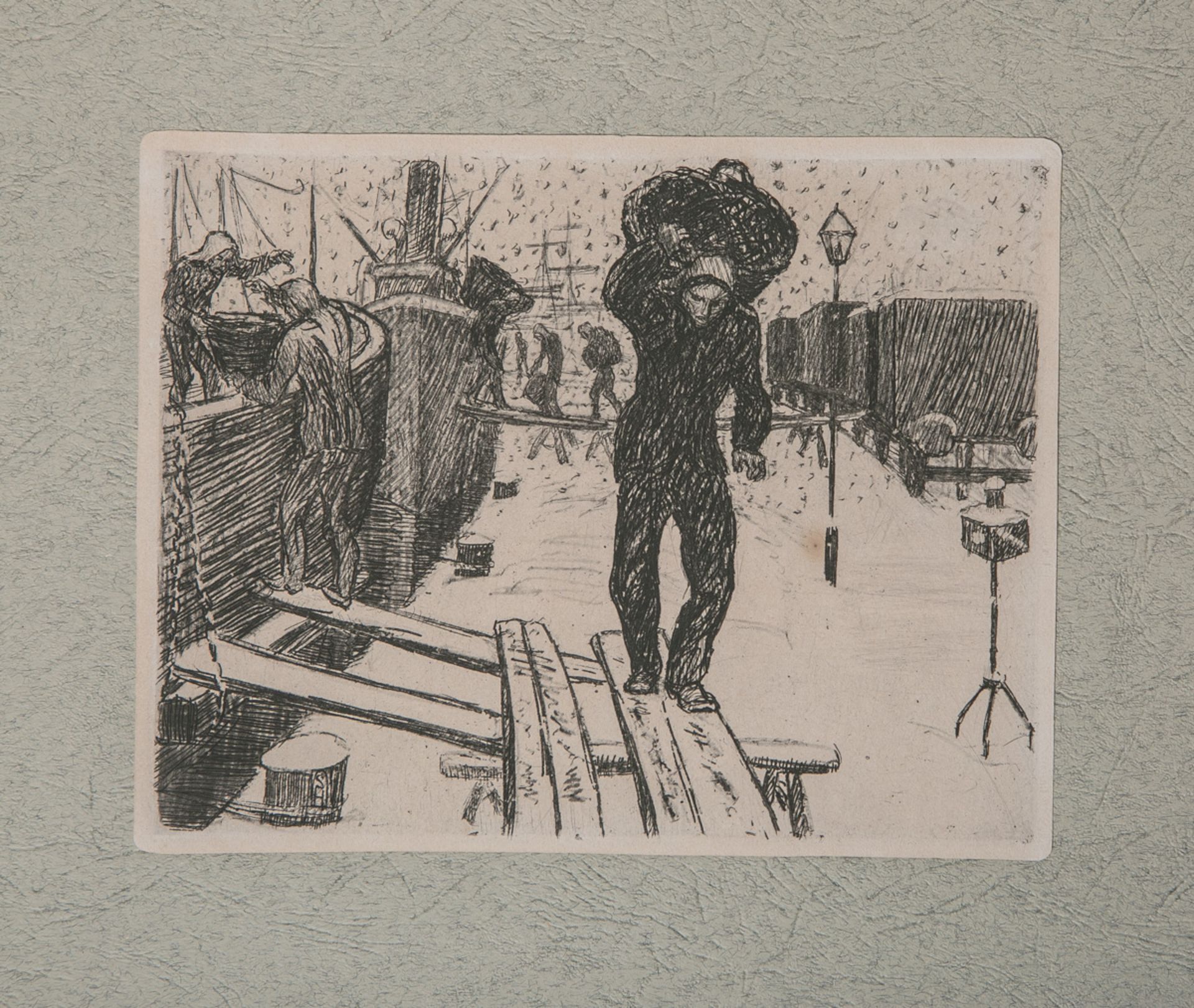 Hasse, Sella (1878 - 1963), "Kohlenlöschen im Schnee"