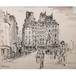 Thurn, Hanns (1889 - 1963), Darstellung einer belebten Straße